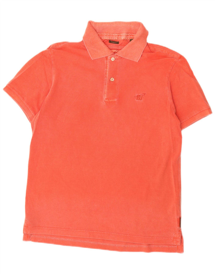 Henry Cottons Herre Slim Fit Polo Shirt Medium Orange Bomuld