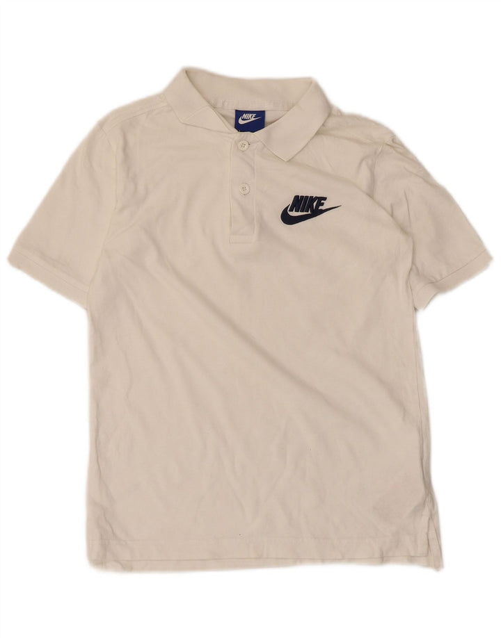 Nike drenge poloshirt 10-11 år Medium hvid bomuld