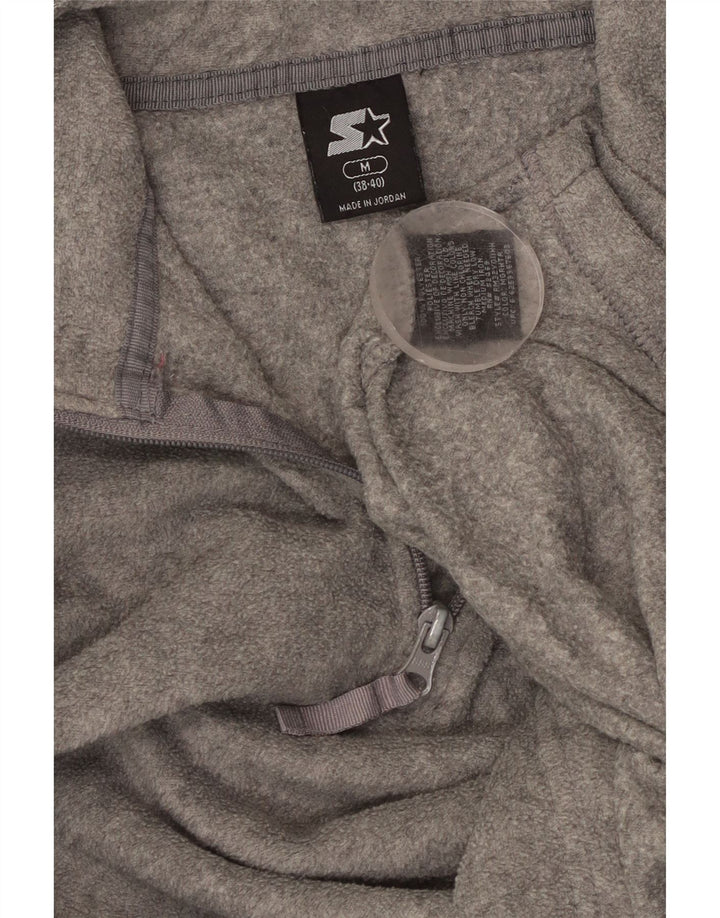 Starter Herre grafisk lynlås-hals Fleece Jumper UK 38/40 Medium Grey Polyester