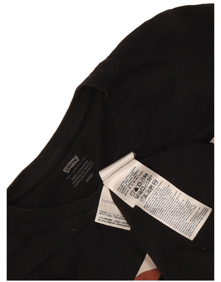 Levi's Herre grafisk T-shirt top lille sort bomuld