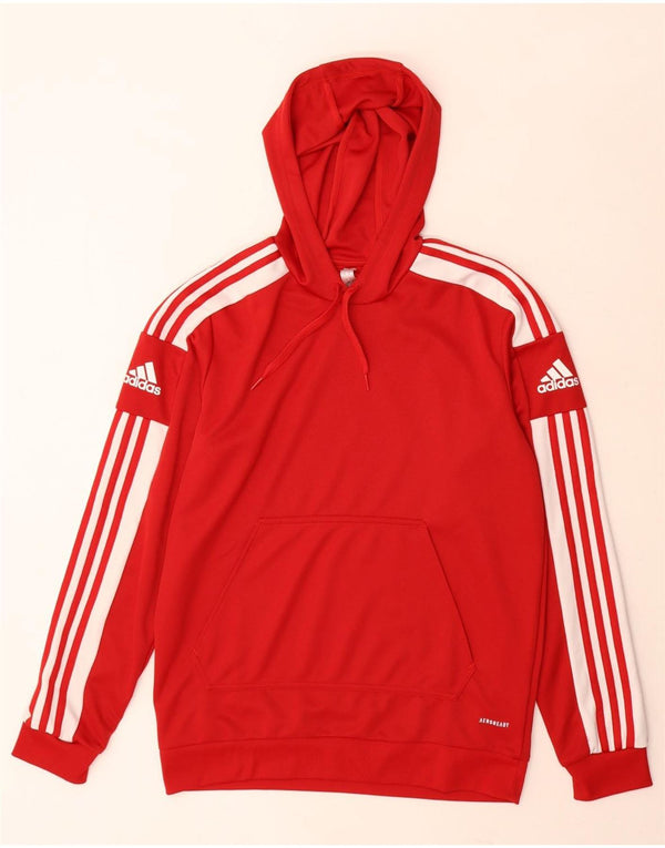 Adidas Herre Aeroready Hoodie Jumper Medium Rød Polyester