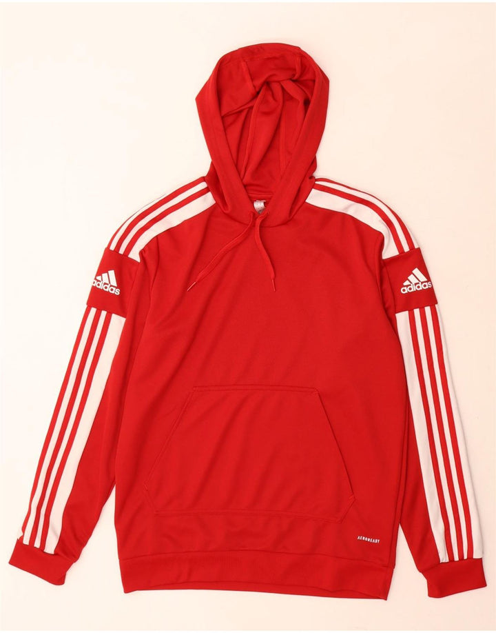 Adidas Herre Aeroready Hoodie Jumper Medium Rød Polyester