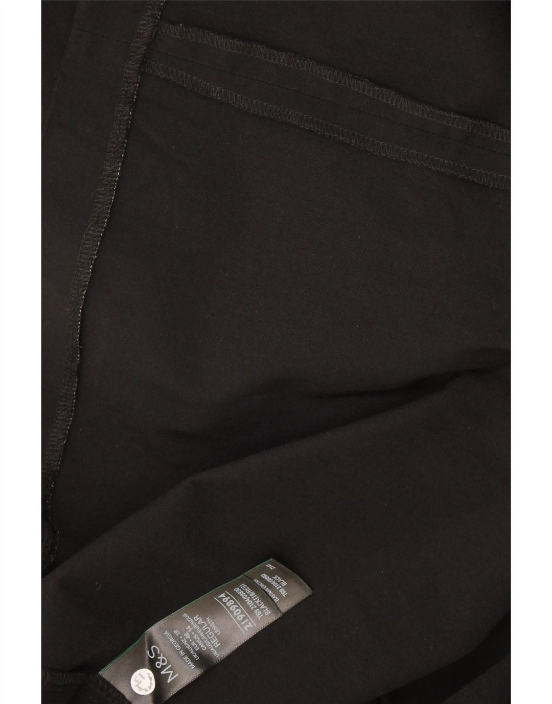 Marks & Spencer Dame Stropløs Kjole UK 18 XL Sort Viscose