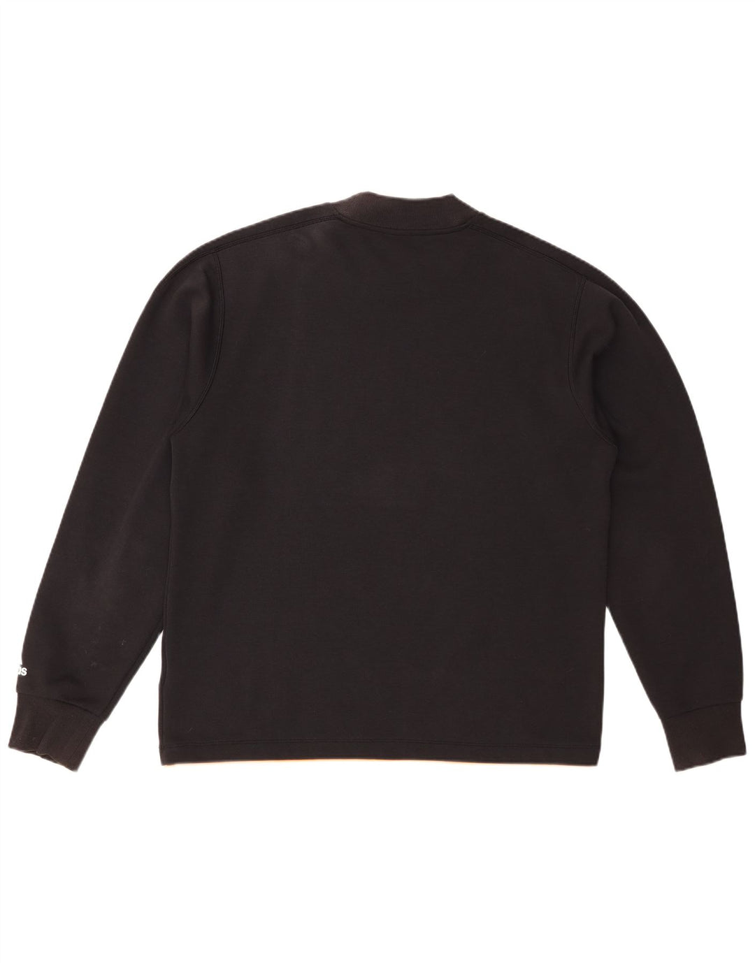 ADIDAS grafisk sweatshirt til mænd, stor sort bomuld