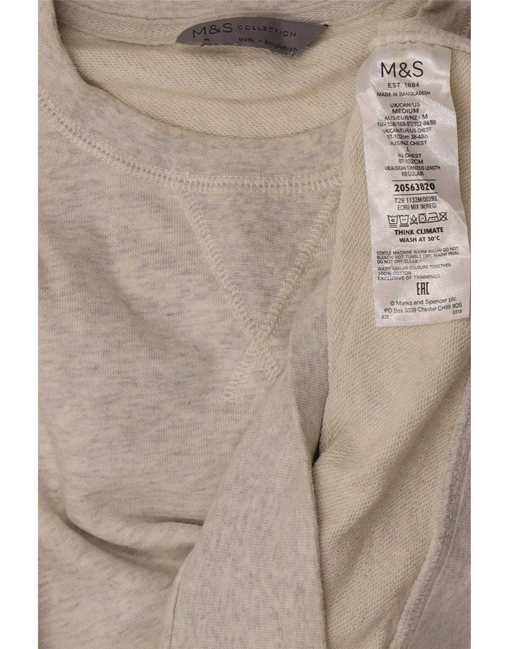 Marks & Spencer Herre sweatshirt Jumper Medium Beige Flecked Bomuld