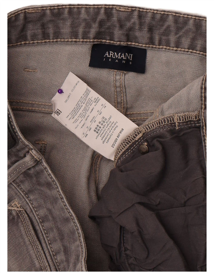 Armani Skinny Jeans til mænd W36 L32 Grå bomuld