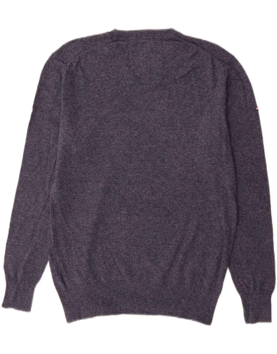 Superdry sweater med rund hals til mænd mellem marineblå bomuld