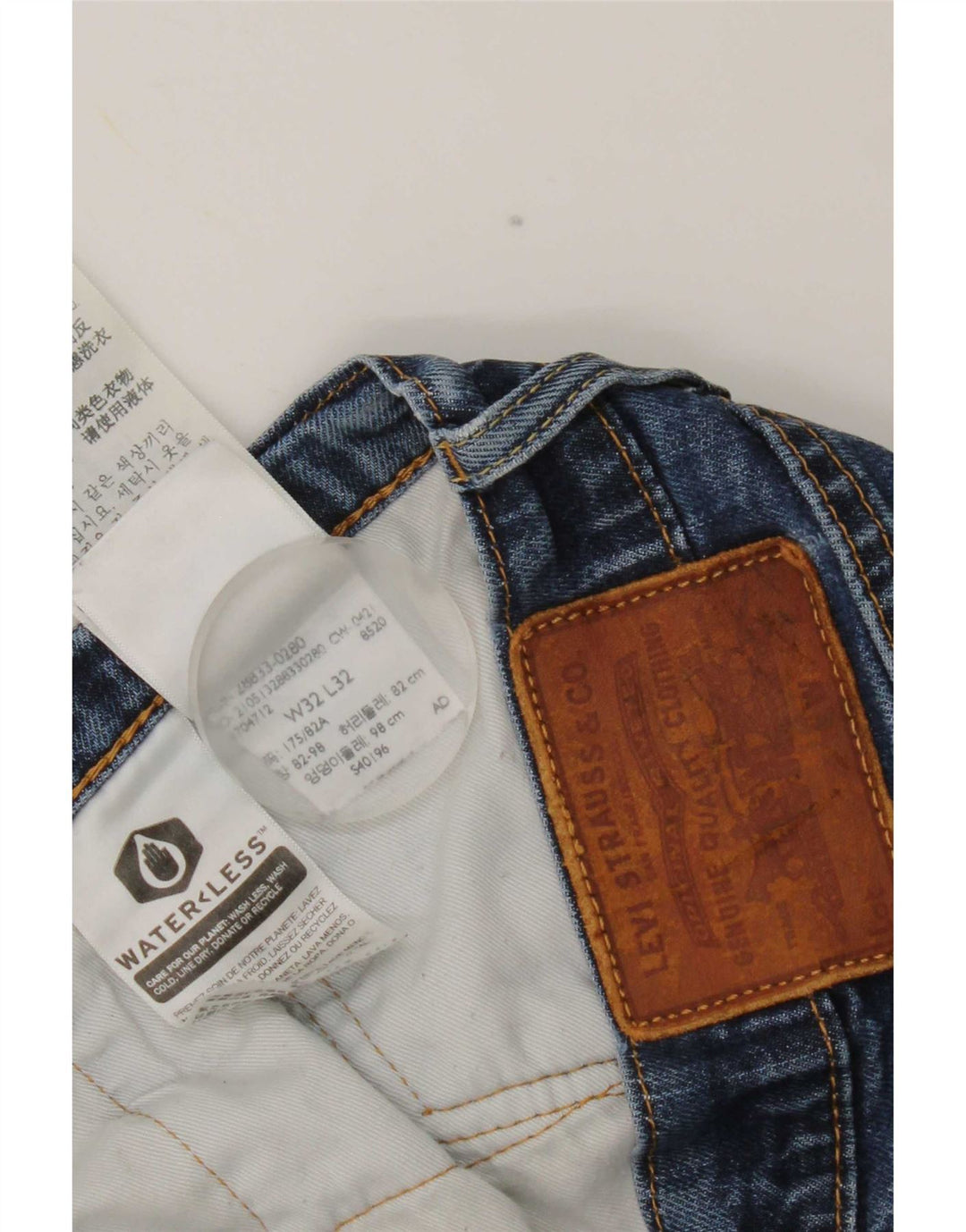 Levi's skinny jeans til kvinder W32 L28 blå bomuld