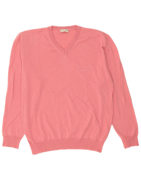 Pierre Cardin Herre V-hals sweater XL Pink Bomuld