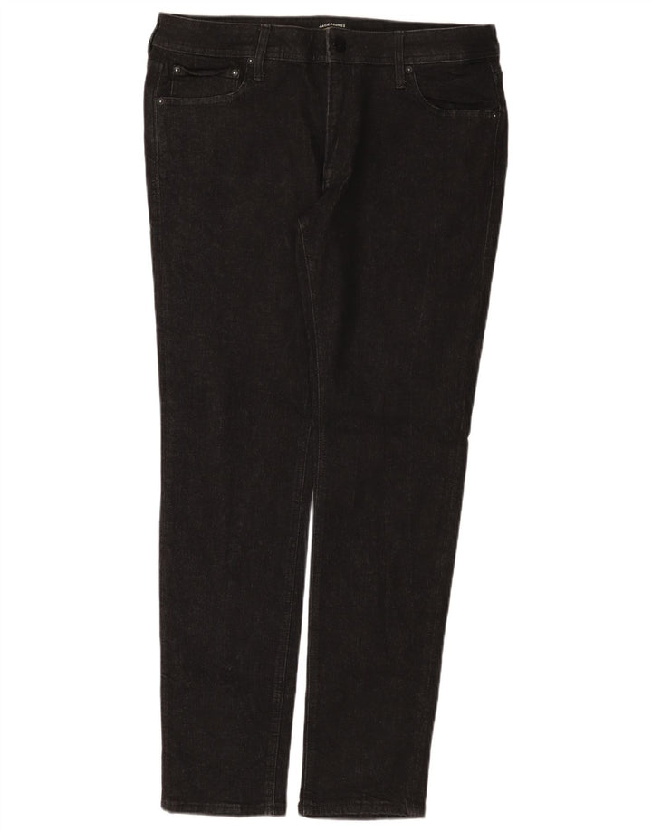 Jack & Jones Herre Slim Jeans W36 L32 Sort Bomuld