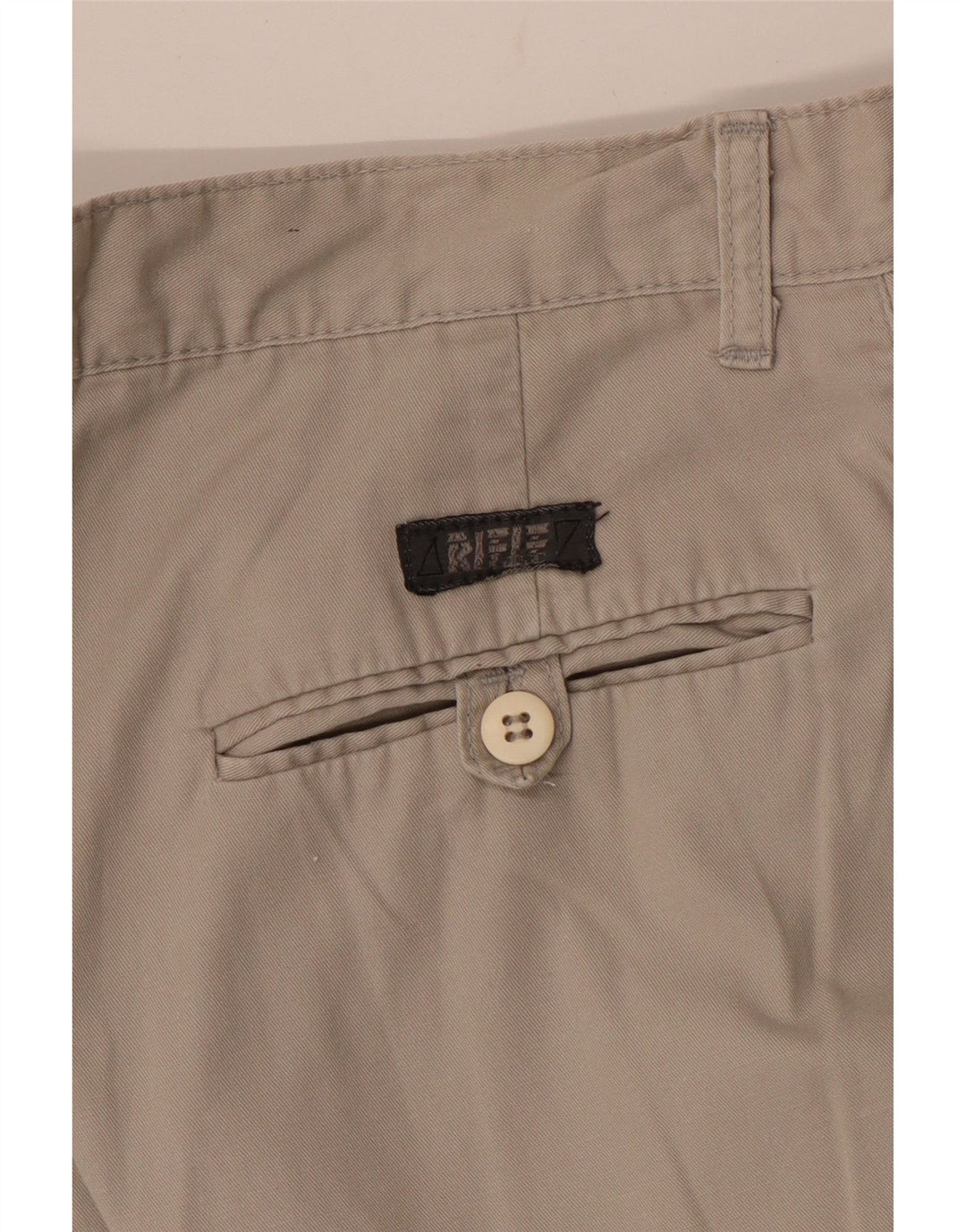 RIFLE Herre Højtaljede Loose Fit Bermuda Shorts W26 XS Grå