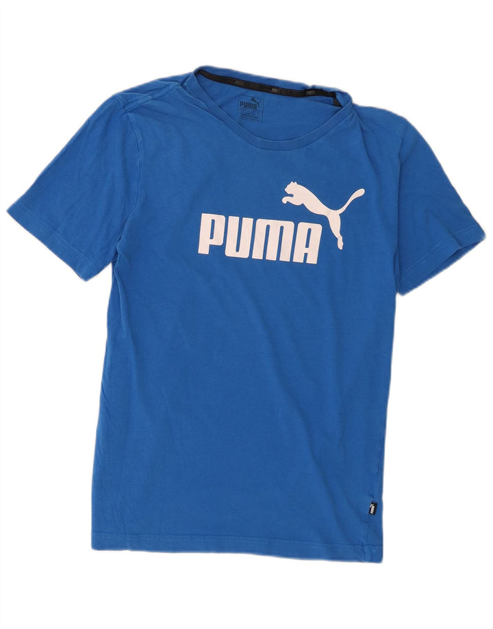 Puma Herre grafisk grafisk T-shirt top lille blå bomuld
