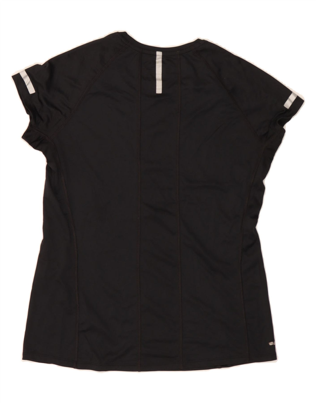 NEW BALANCE Womens T-Shirt Top UK 14 Large Black Polyester Vintage New Balance and Second-Hand New Balance from Messina Hembry 