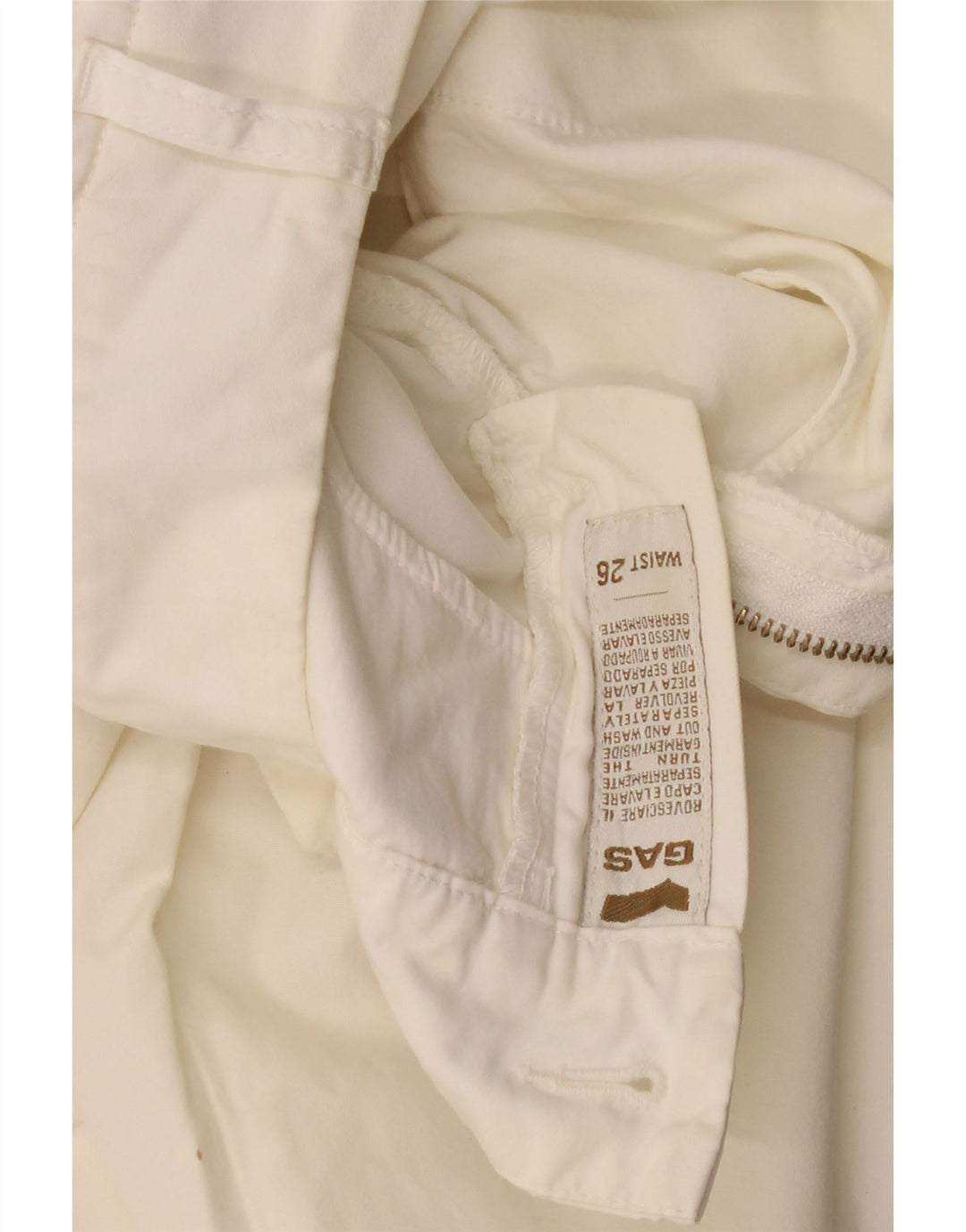 Gas lige chinosbukser til kvinder W26 L30 Off White