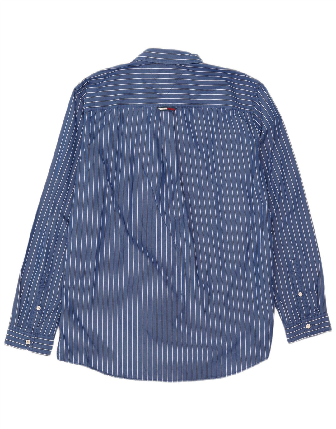 Tommy Hilfiger Herre Regular Fit skjorte Stor blå stribet bomuld