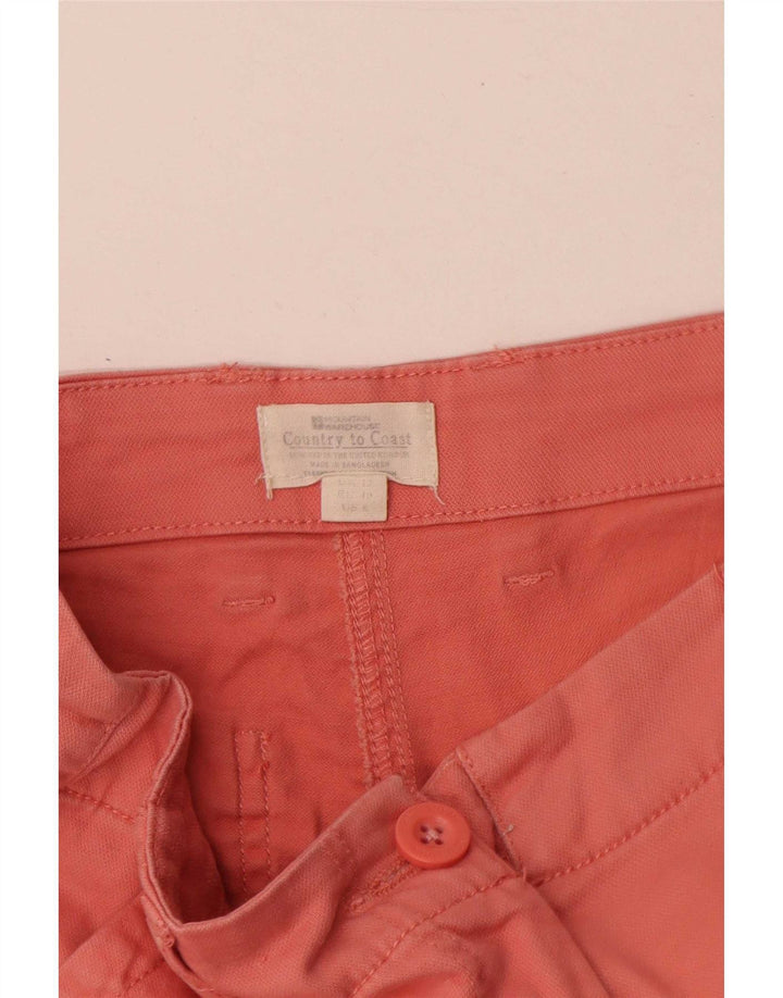 Mountain Warehouse Dame Chino Shorts UK 12 Medium W28 Pink Bomuld