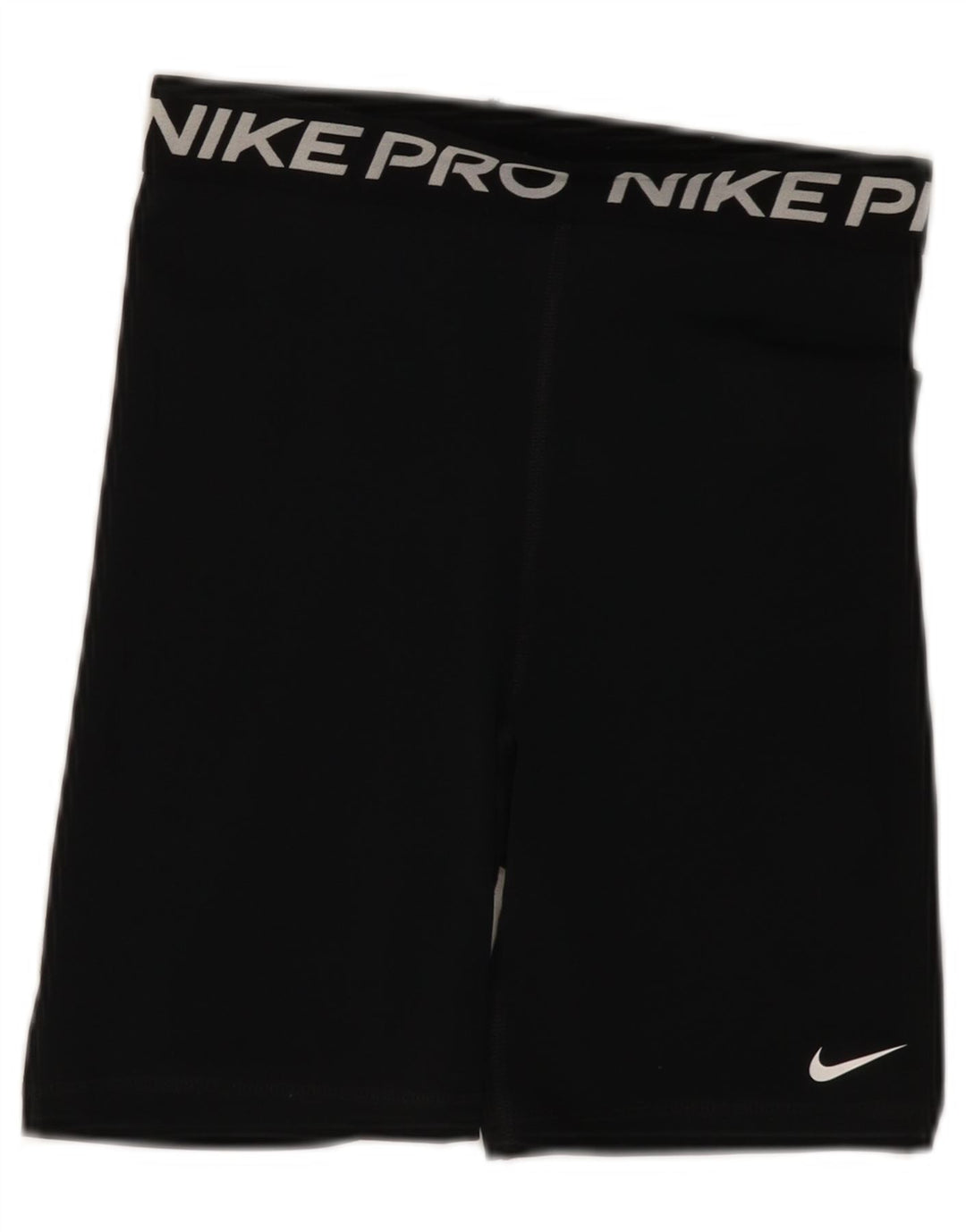 Nike Dame Dri Fit grafiske sportsshorts UK 10 Small Black Polyester