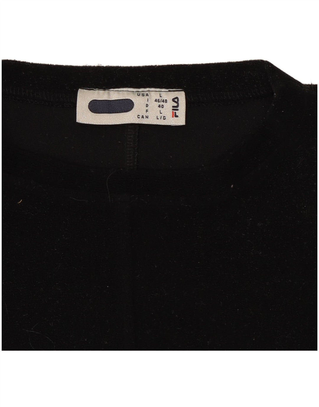 Fila Dame Top Langærmet UK 16 Large Sort