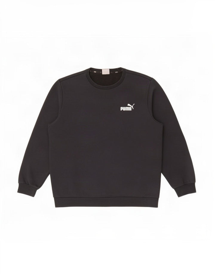 Puma Herre Sweatshirt Jumper Stor Sort Bomuld