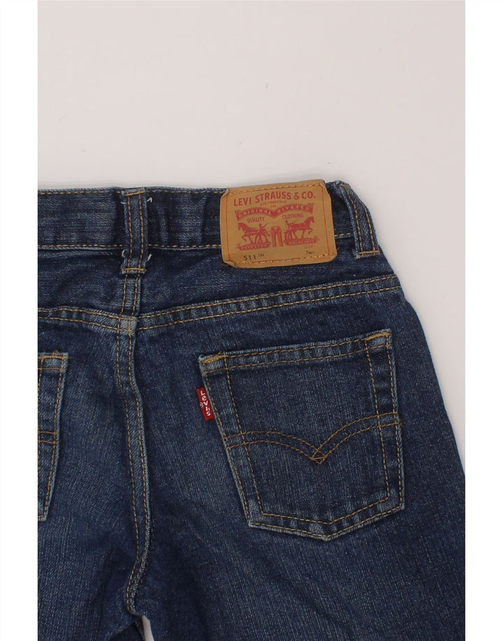 LEVI'S Boys 511 Slim Jeans 6-7 Years W22 L21 Blue Cotton Vintage Levi's and Second-Hand Levi's from Messina Hembry 