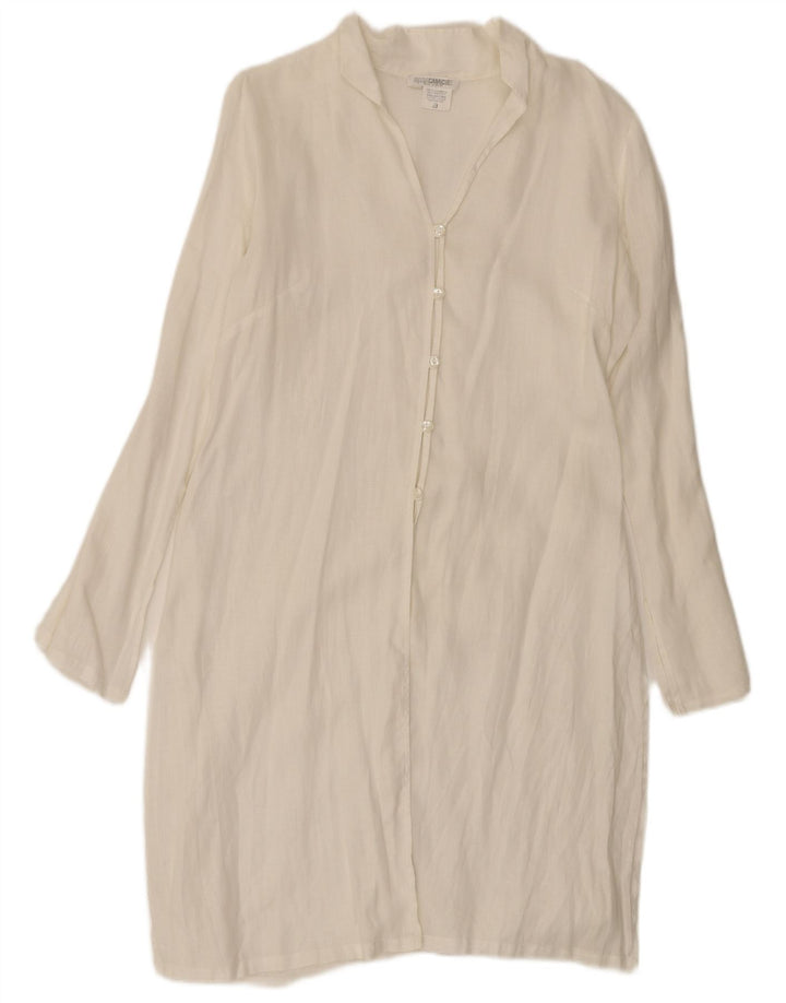 Naracamicie skjortekjole til kvinder UK 12 Medium White