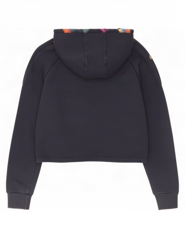 Adidas Pige Crop Hoodie Jumper 14-15 år Marineblå Bomuld