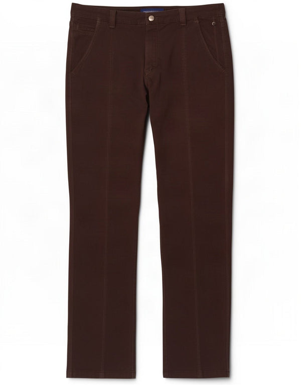 Trussardi Lige Chinobukser til mænd IT 50 Large W34 L32 Brun Bomuld