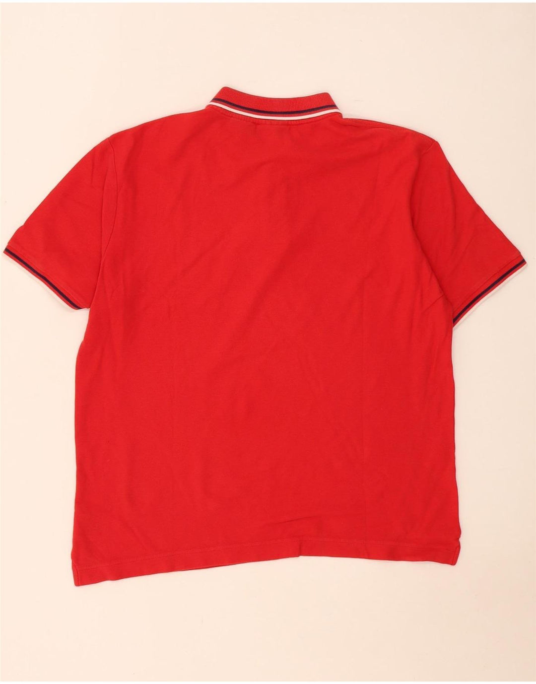 Fila herre poloshirt XL rødstribet bomuld