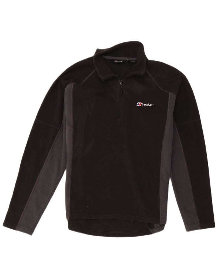 Berghaus Fleece Jumper med lynlås til mænd Medium Sort Colourblock