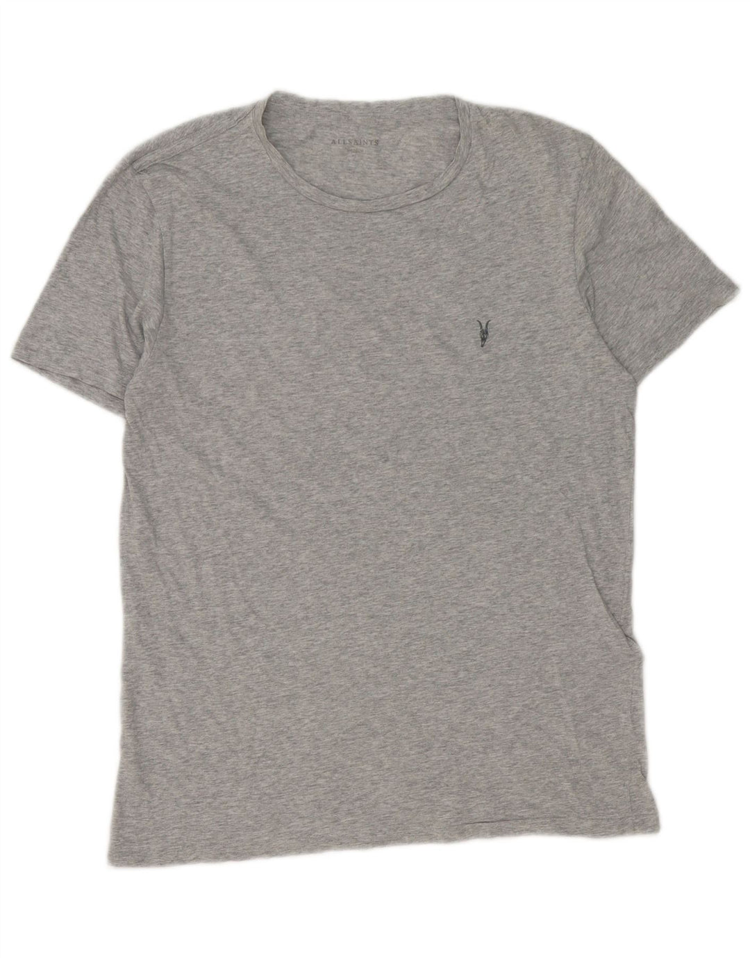 All Saints Herre T-Shirt Top Medium Grey Flecked Bomuld