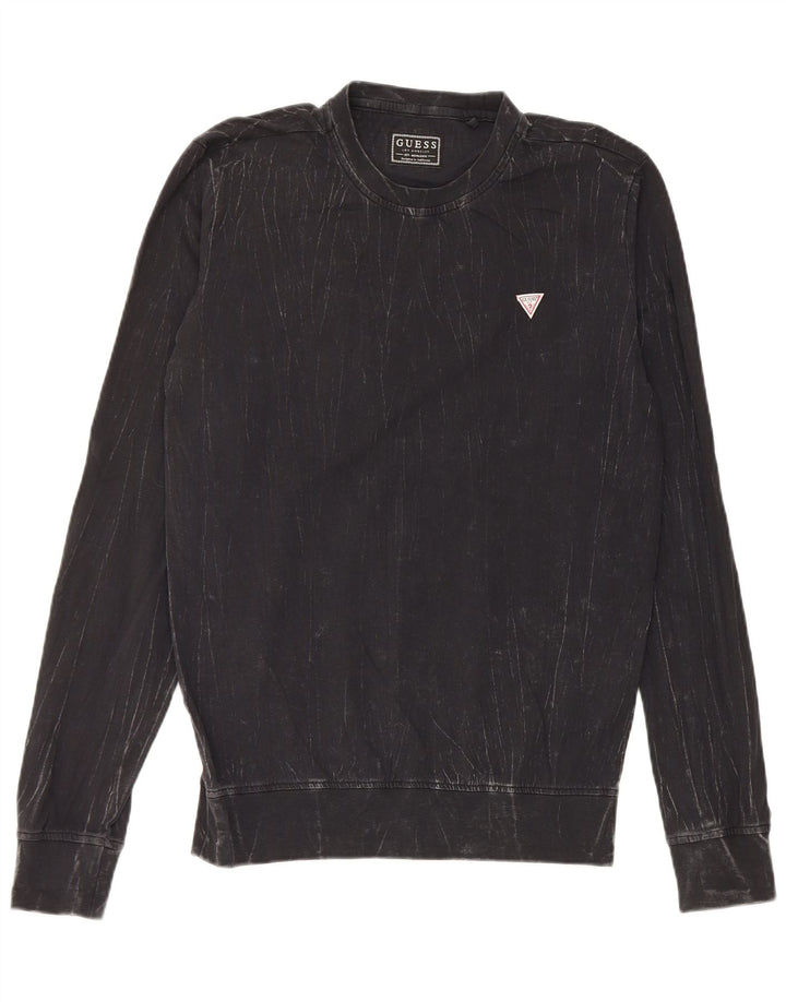 Guess Herre Top Langærmet XS Sort Bomuld