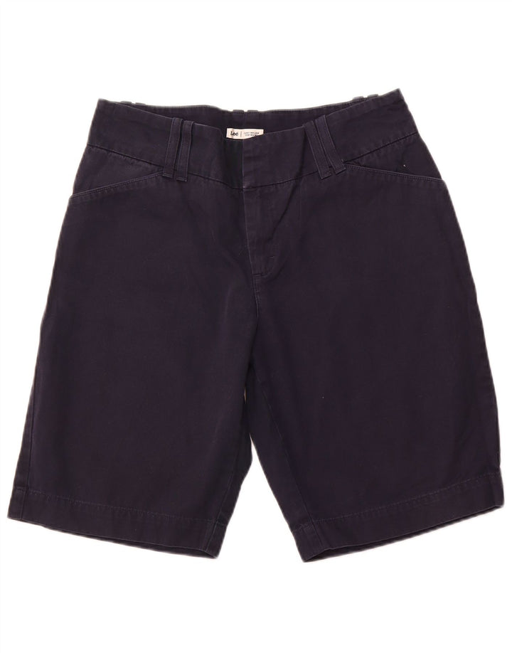 LEE Casual Shorts til kvinder US 12 Large W30 Marineblå Bomuld