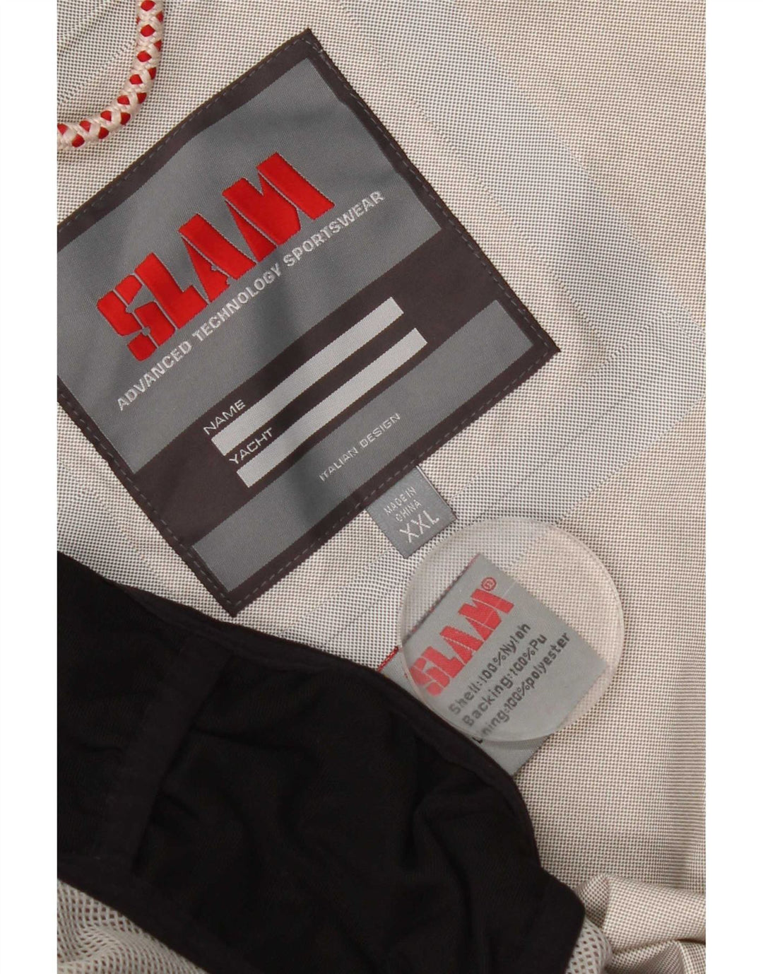 Slam Regnjakke til mænd UK 44 2XL Hvid Nylon