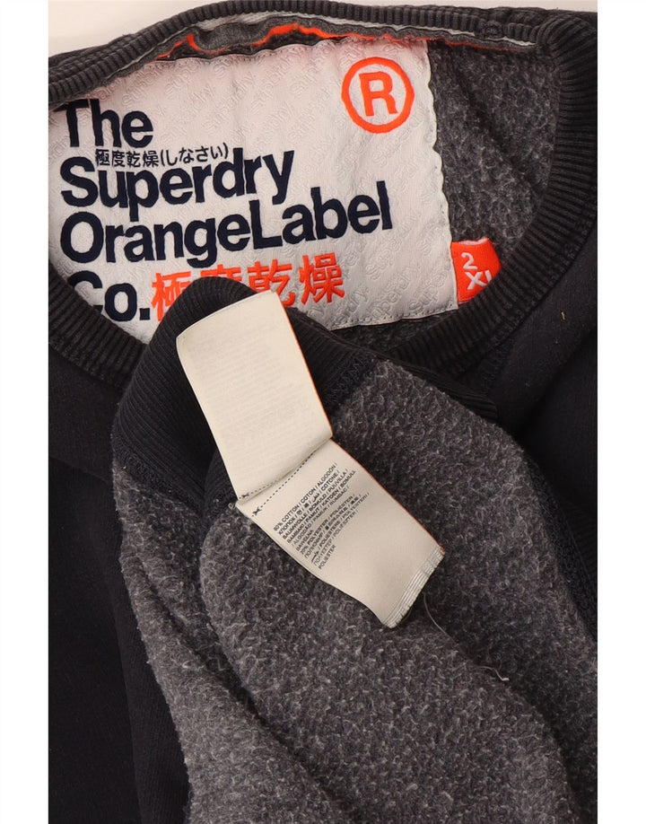 Superdry Sweatshirt til mænd 2XL sort bomuld