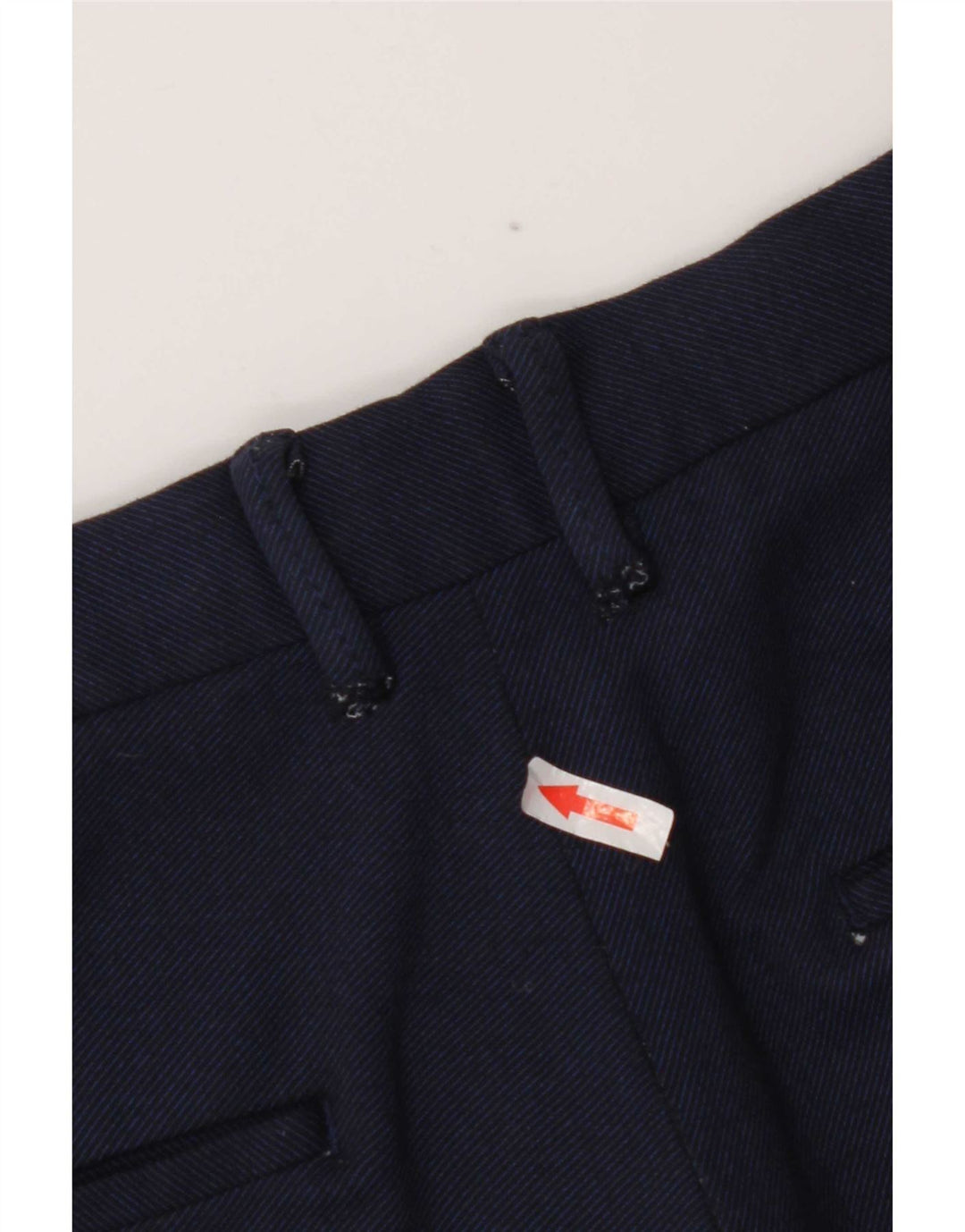 Zara Herre Chino Shorts EU 42 Large W32 Navy Blue Viscose