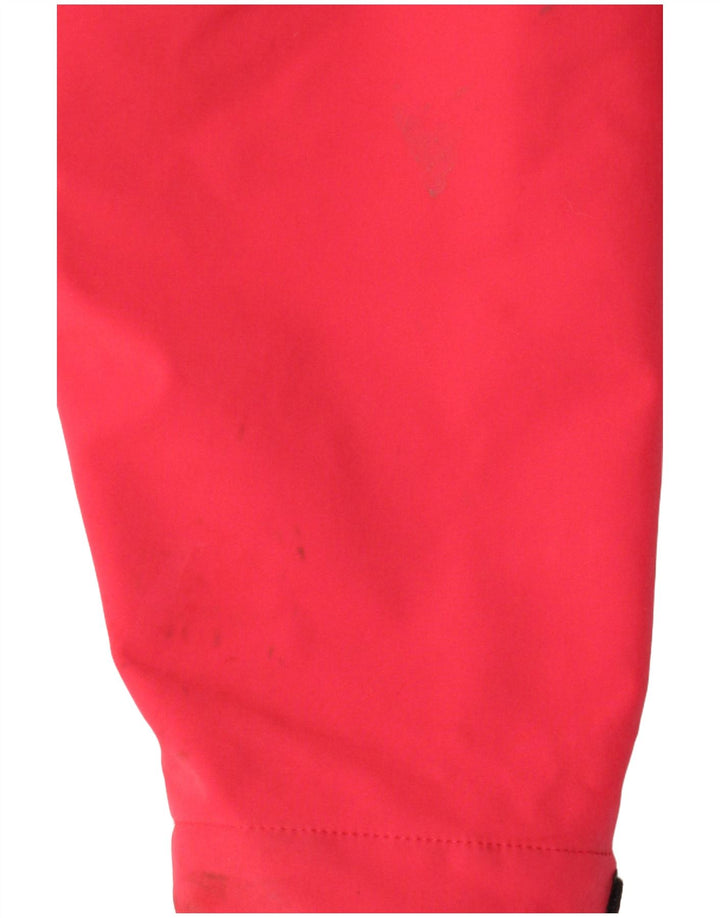 Superdry Womens Crop Hooded Windbreaker Jacket UK 16 Large Pink Polyester