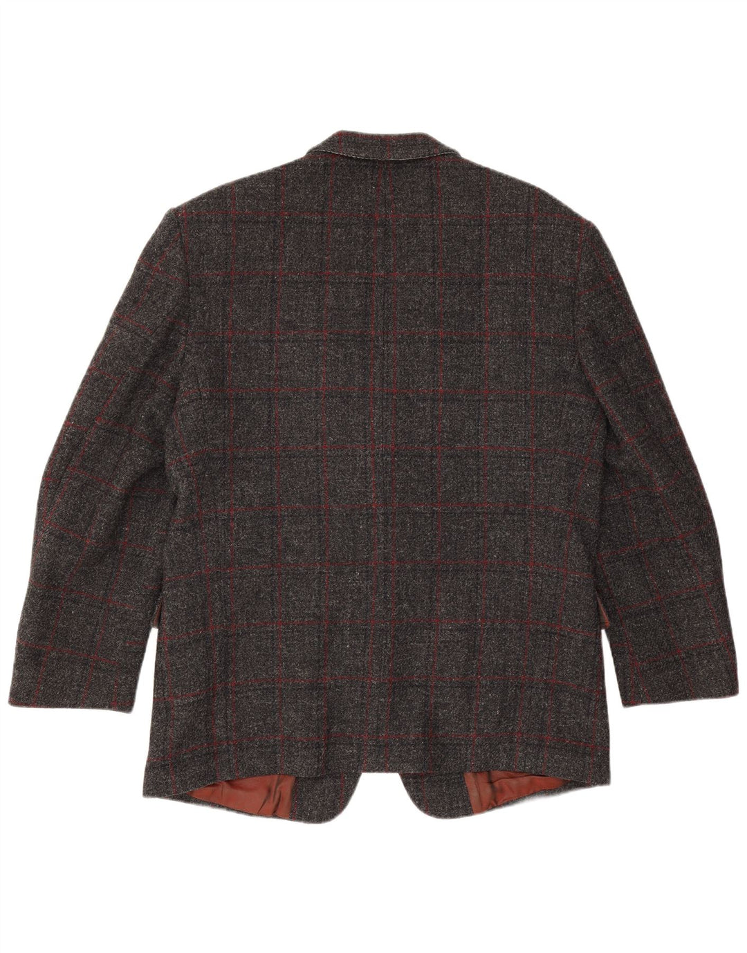 Scirocco Herre Harris Tweed 2 Button Blazer Jacket UK 40 Large Grey Check