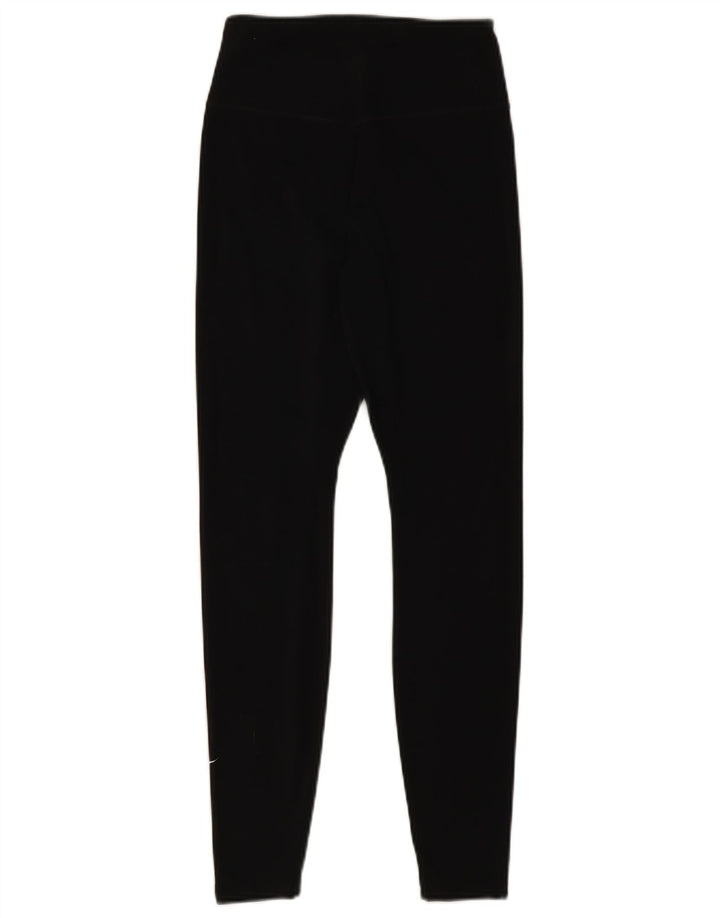 NIKE Dame Dri Fit Leggings UK 8 Small Black