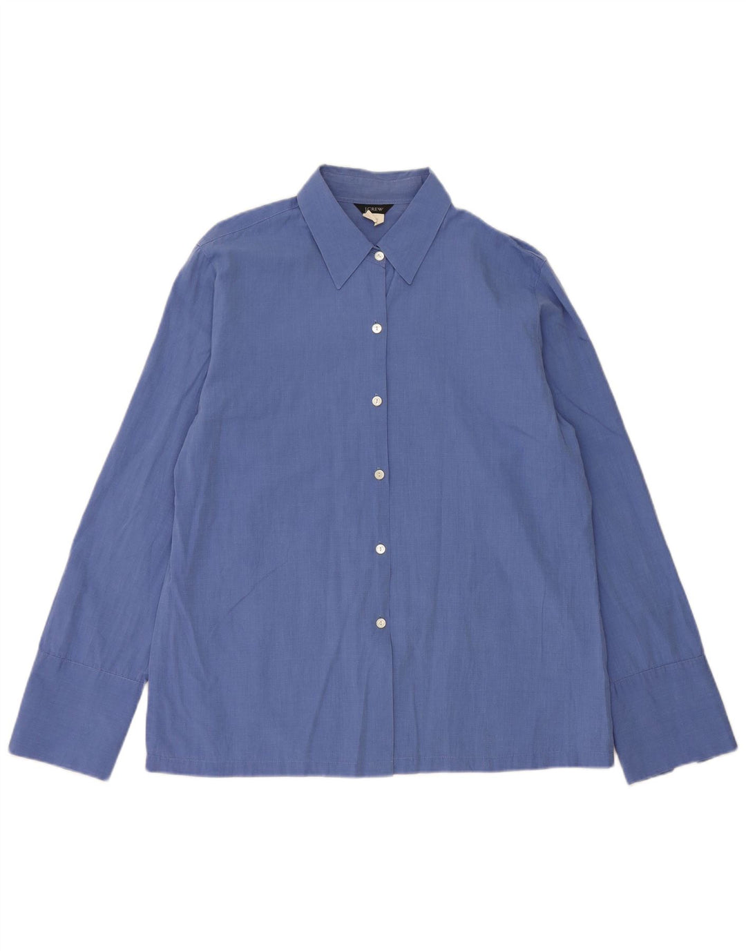 J. Crew Dameskjorte UK 14 Medium Blue Cotton