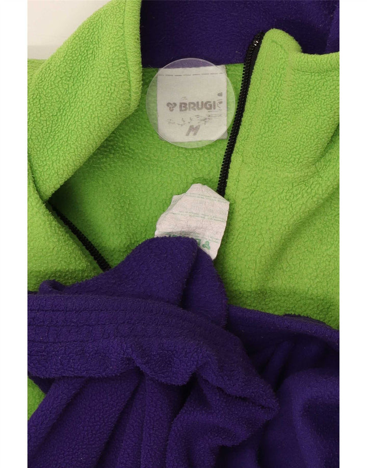 Brugi Herre lynlås-hals Fleece Jumper Medium Lilla Colourblock Polyester