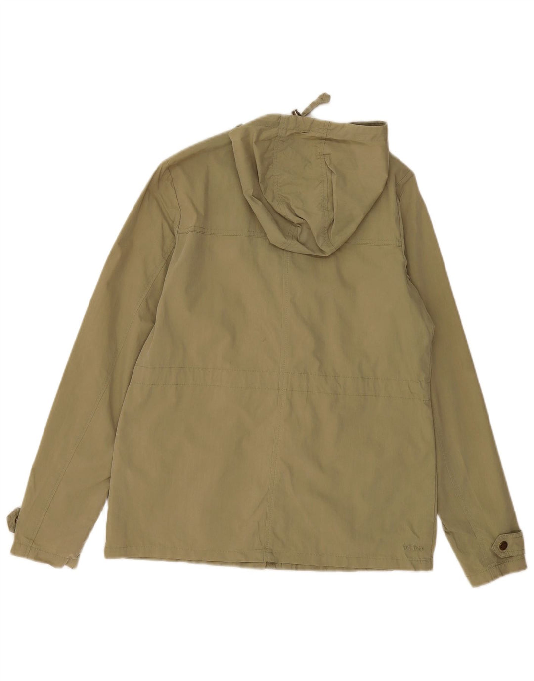 Fat Face Dame Hooded Oversized Utility Jacket UK 10 Small Khaki Cotton