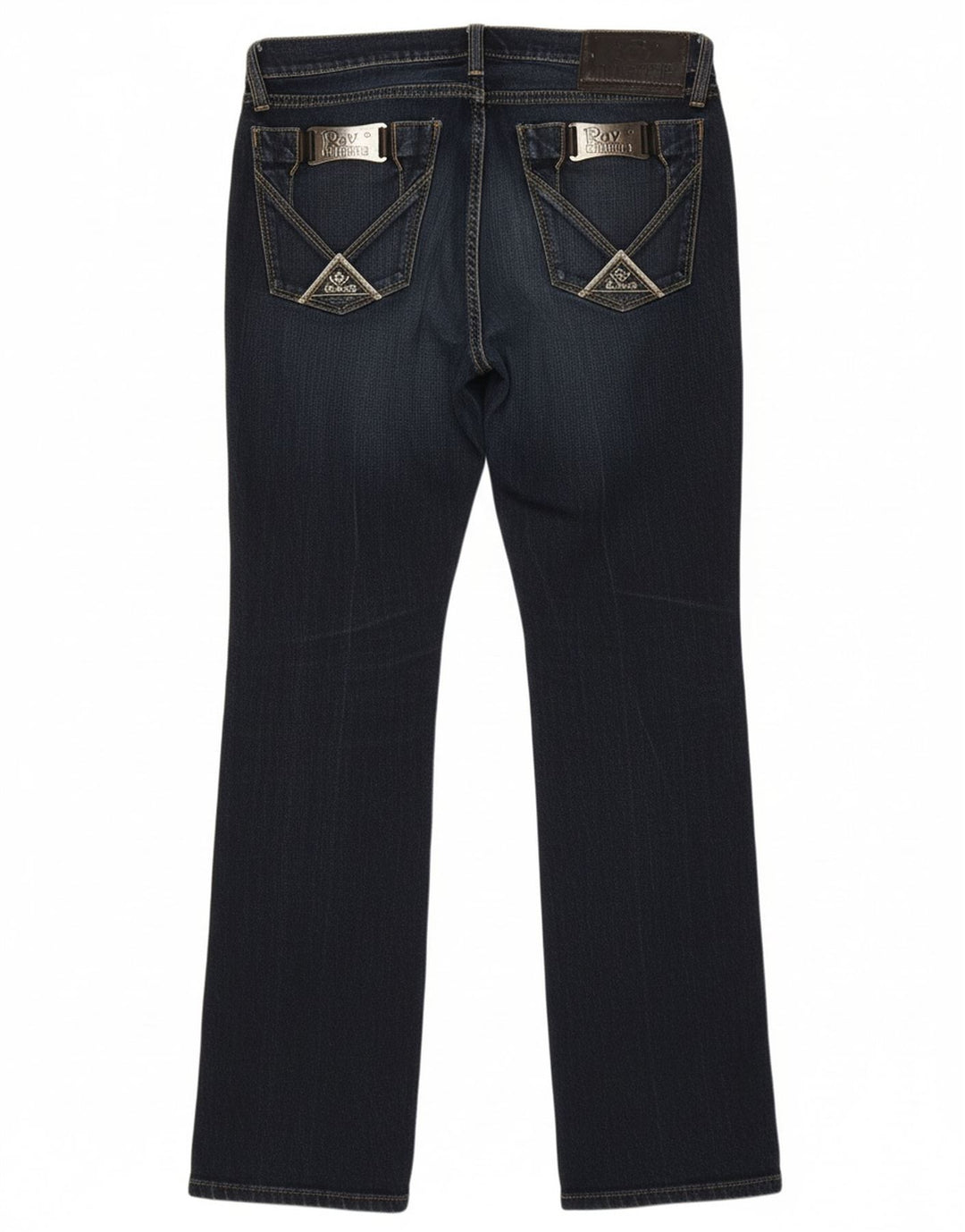 ROY ROGERS Womens Graphic Straight Jeans  W31 L31 Blue