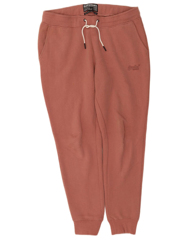 Superdry træningsdragt til kvinder Joggers UK 16 Large Pink Bomuld