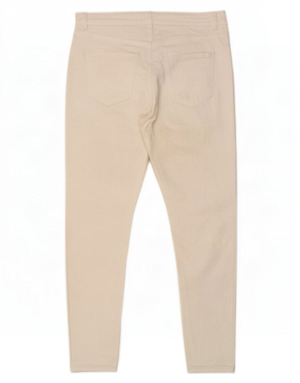 Zara Mens Distressed Skinny Jeans EU 44 Large W34 L28 White