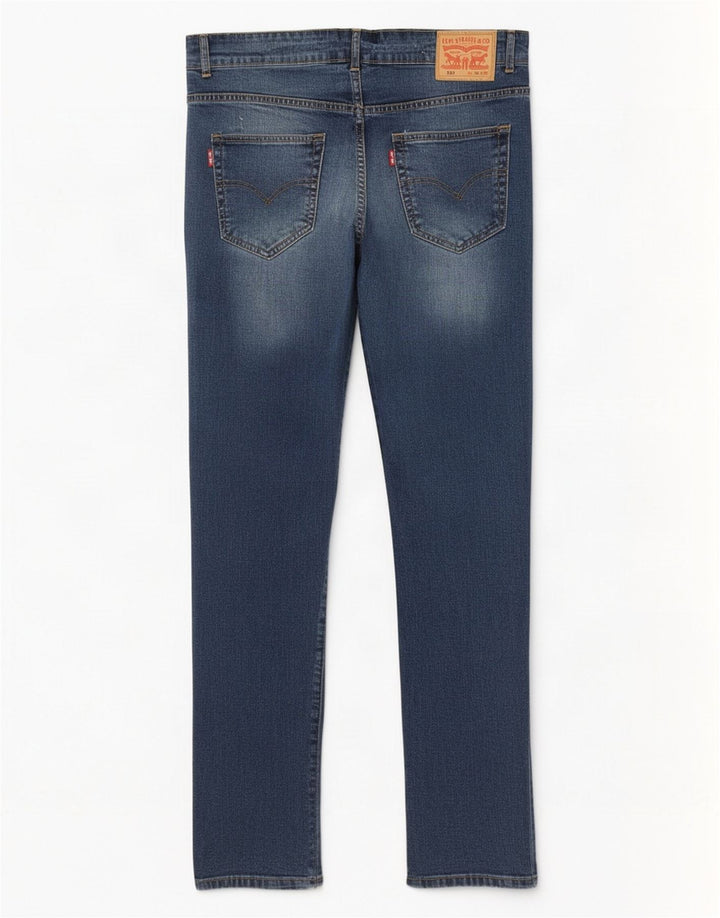 Levi's Herre 511 High Rise Slim Jeans W38 L32 Blå Bomuld
