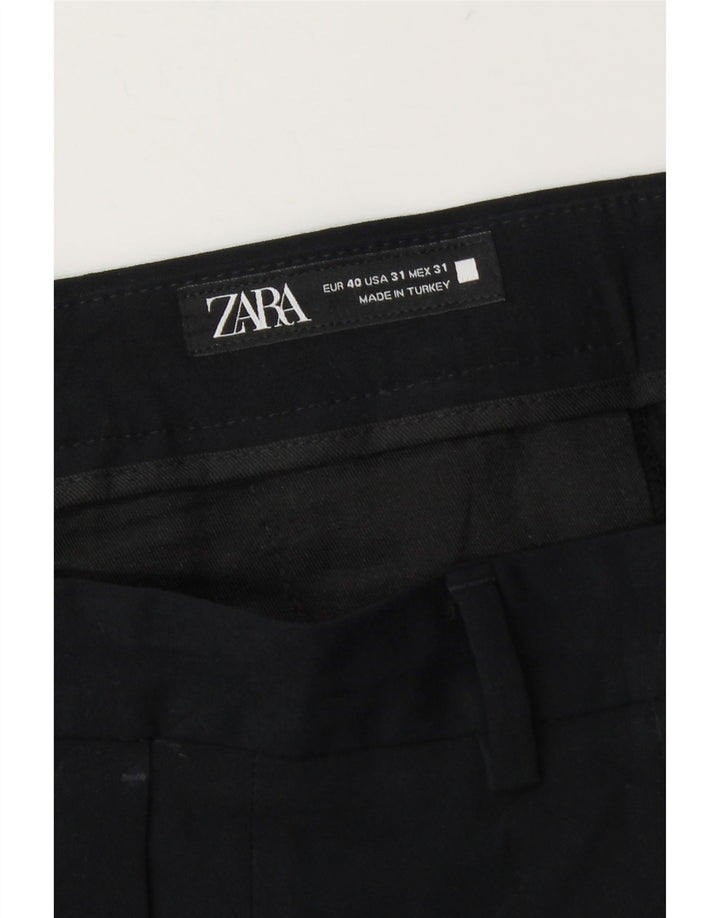 Zara Herre Slim Chino Bukser EU 40 Medium W31 L28 Sort