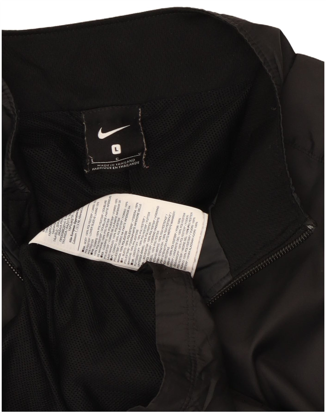 Nike træningsdragt til mænd, topjakke, stor sort polyester
