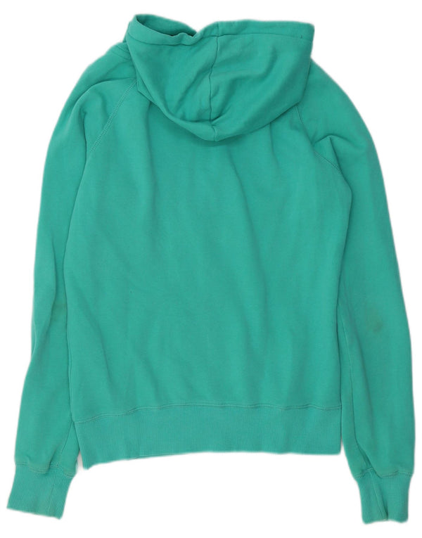 Tommy Hilfiger Dame Grafisk Hættetrøje Sweater UK 12 Medium Grøn Bomuld