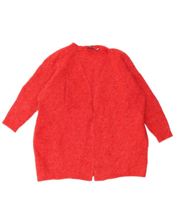 MINT VELVET Dame Oversized Open Cardigan Sweater UK 16 Large Red