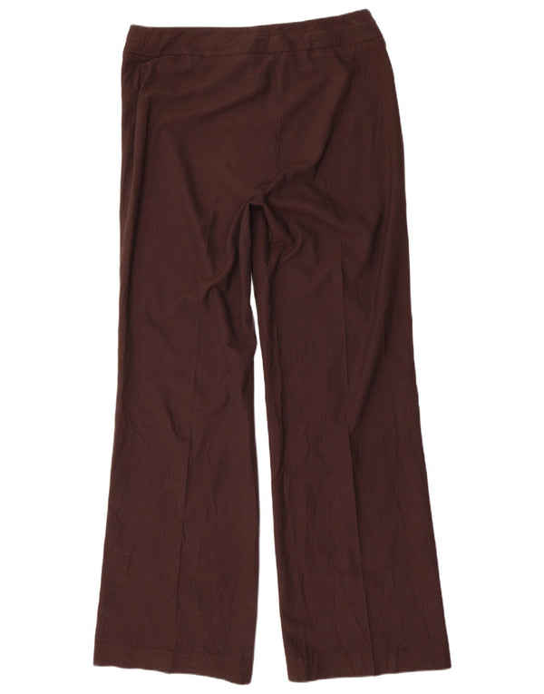Marks & Spencer Kvinder Casual Bukser med brede ben UK 14 Large W32 L34 Brun
